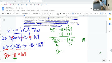 CPM Help Solving for X Word Problems Using 5D Process (Part 2)