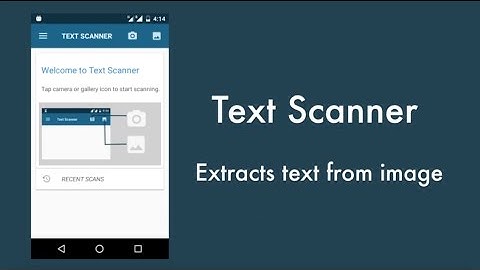 OCR - Text Scanner , Extracts editable text from image.
