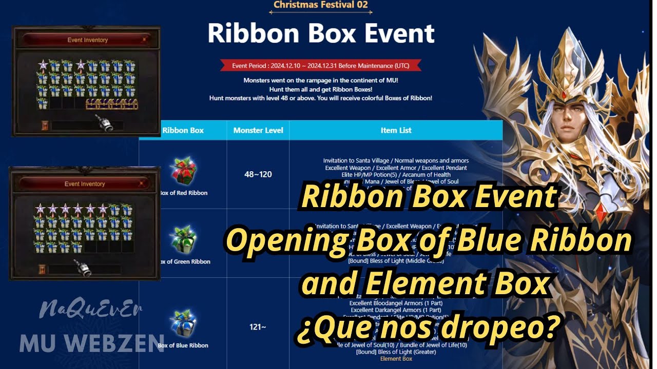 Ribbon Box Event: Opening Blue and Element Box, ¿Que nos dropeo?