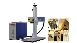 laser engraving machine for golden iphone case , fiber laser marking machine for mobile phone case