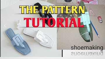 How to make this trendy complicated ladies slippers pattern #shoemaking #beginners