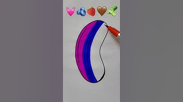 💓🫐🍓🤎🥒Satisfying creative drawing #draw #colors #video #shorts #youtube #viral #art #creative #brush