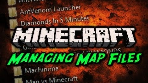 Minecraft: Installing Map Files! (Multi & Single Player)