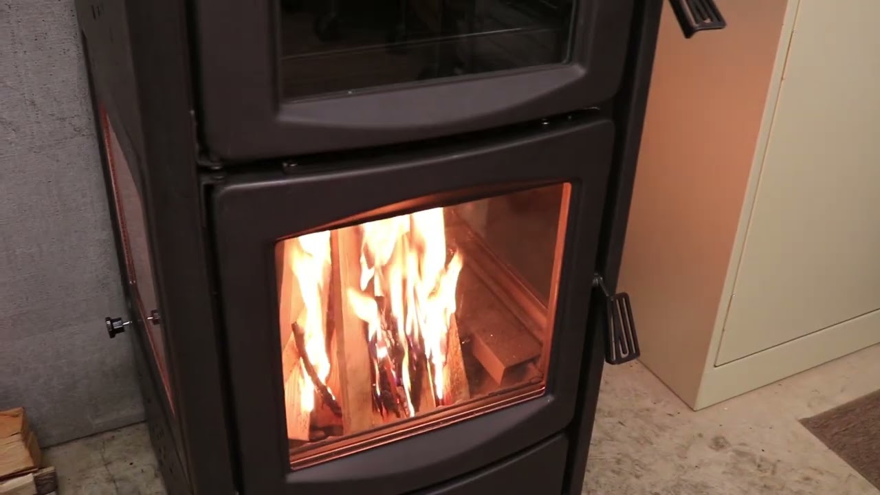 Panoramic Glass View on the Teba TKS-19 Wood & Coal Cookstove