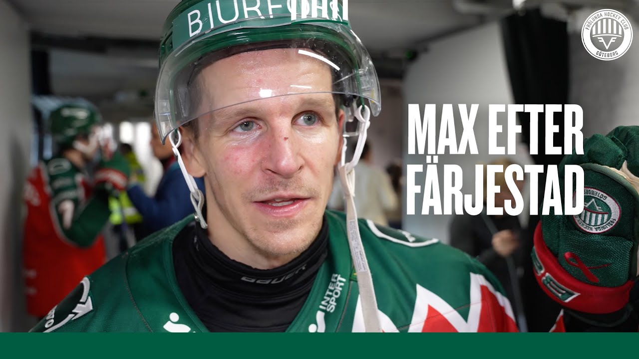 Max Friberg efter 5-3 mot Färjestad - YouTube