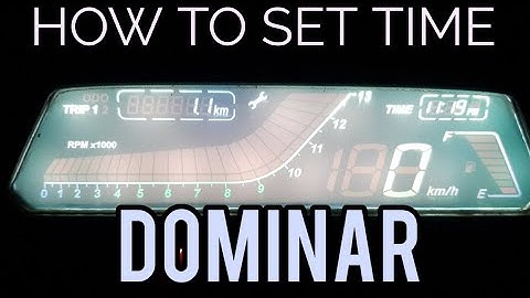 HOW TO SET TIME ON DOMINAR DISPLAY METER CONSOLE | HOW TO RESET TRIP METER ON DOMINAR 400