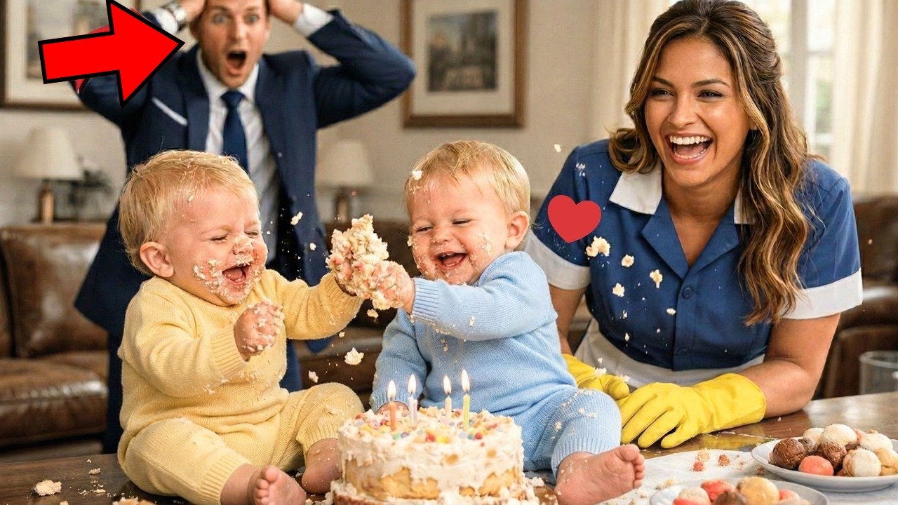 MILLONARIO VIUDO LLORA EN SU CUMPLEAÑOS... ¡EL GESTO DE SU LIMPIADORA LO DEJÓ EN SHOCK!