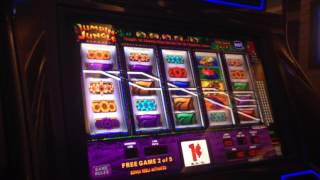 JUMPIN JUNGLE SLOT MACHINE BONUS WIN