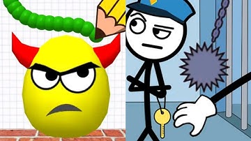 Draw To Smash Vs Thief Puzzle Satisfying ASMR Gameplay (Android,ios) (New Update)