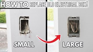 How To Replace An Electrical Outlet Box On Drywall | DIY JBox Install For Beginners!