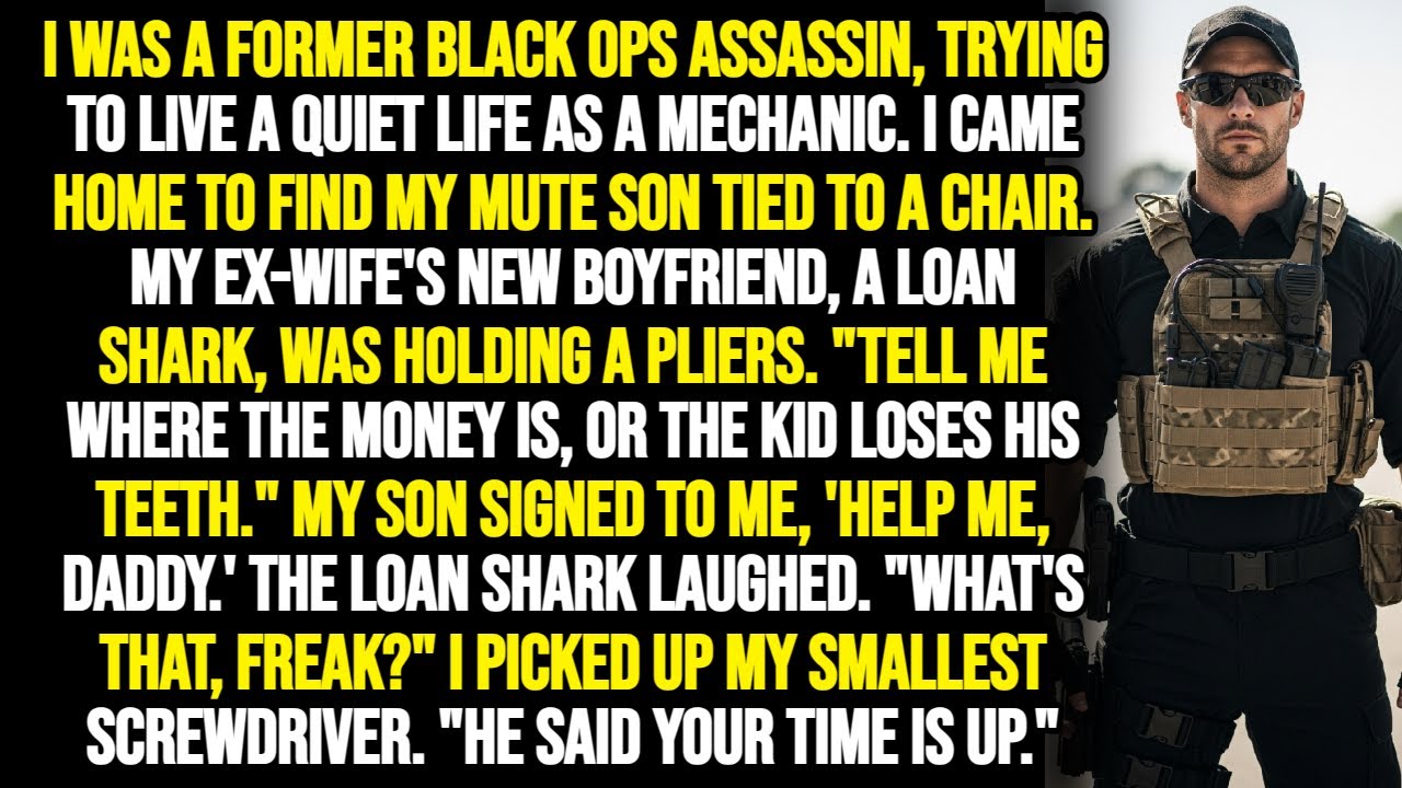 My Mute Son Was Tied to a Chair. His Abuser Laughed. He Didn’t Know I Was a Assassin