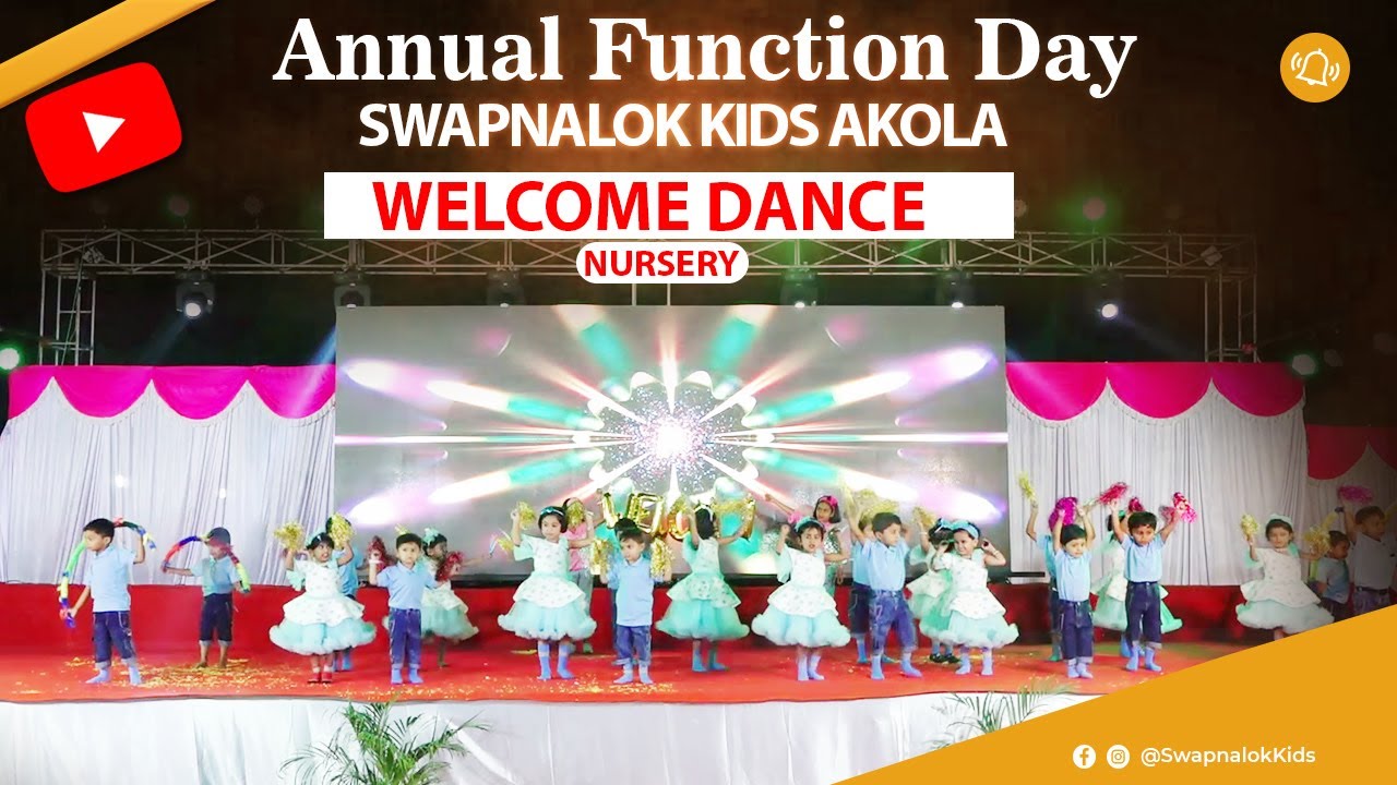 Welcome Dance Nursery class performance Annual function of Swapnalok ...