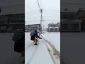 雪道のスリップ事故　#チャリカス #転倒　#事故　#事故映像 #automobile #ドラレコ