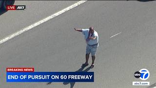 Driver taken into custody after wild high-speed chase through SoCal