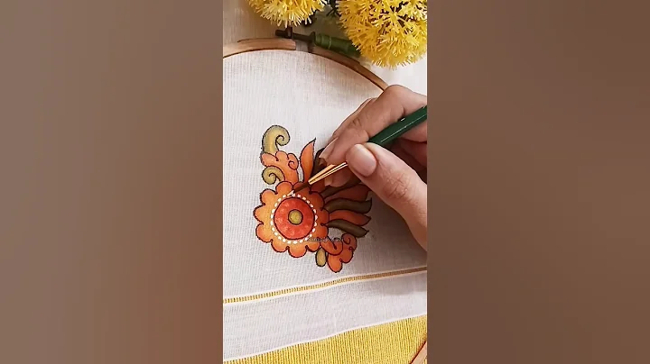 Mural Painting in Kerala Saree