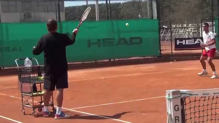 Sanchez - Casal Tennis, the famose drills, coach Esteban Ortega