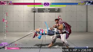 Cammy - Basic Jump Heavy Kick & Spiral Arrow | Street Fighter 6 Combo screenshot 3