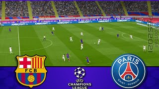 Barcelona vs PSG | UEFA Champions League 23/24 Quarter-Final 2 | Watch Along &amp; efootball Gameplay