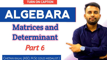 RPSC SO Matrices & Determinant  Part 6