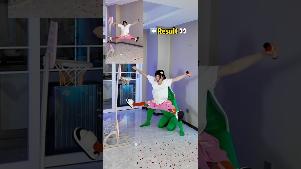 Watch the result of the BABY SPORTS!🏀 #dance #funny #behindthescenes #zoey #couple