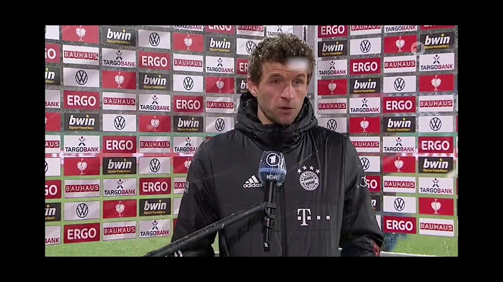 Thomas müller genervt im Interview "natürlich haben sie gelacht".