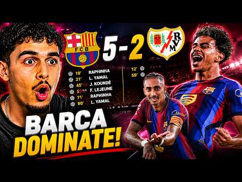 BARCELONA WON 5-2 AGAINST RAYO Vallecano