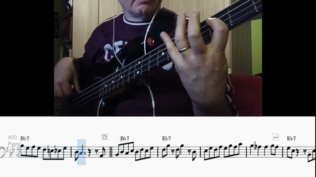 Paul Chambers/Trane's Blues (bass solo, PDF transcription)