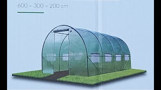 Plastenik 6x3x2m Lako sklapanje, Fabričko pakovanje