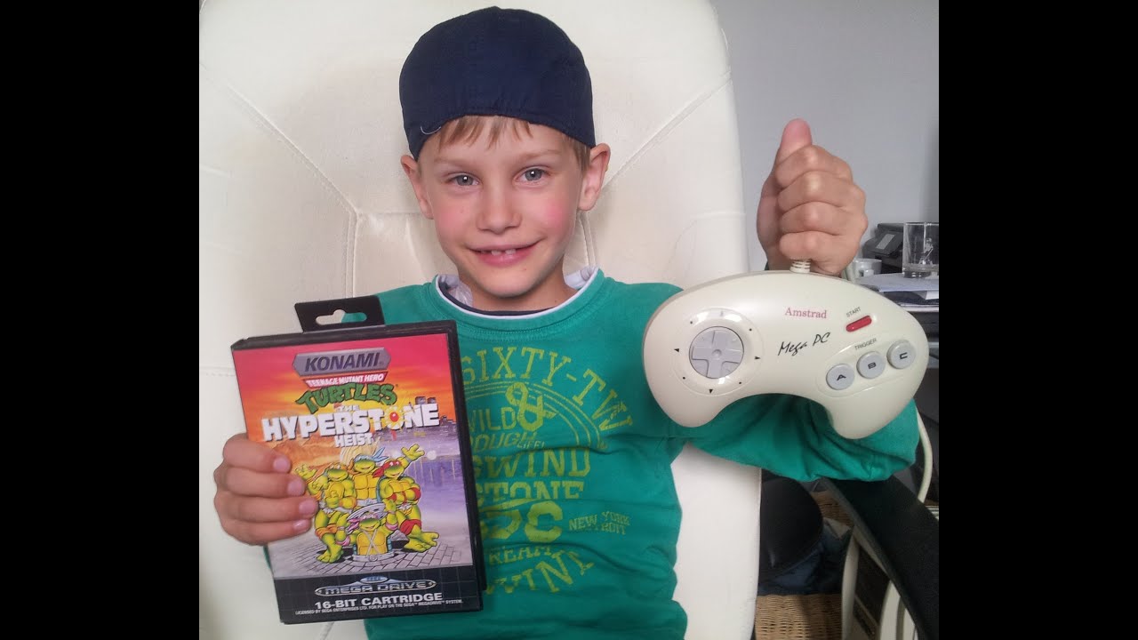 Turtles The Hyperstone Heist / Co-Op с моим сыном "Эрик" (Sega Mega Drive)