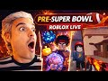 Super Bowl Sunday PRE-GAME 🔴 Blox Fruits, MM2 & Viewer Games LIVE (Portrait)