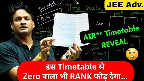 AIR** Timetable OUT ⚠️ Kota OFFLINE STUDENT‼️ NKC Sir Story 🔥 14 Hrs+ Night Study #iitjee #jeemains