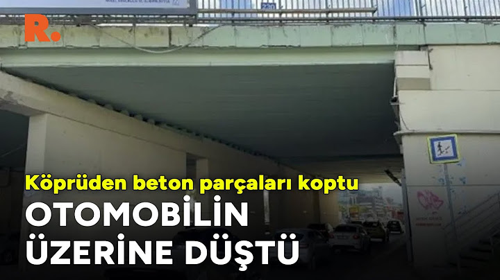 Ataşehir'de korkutan olay... Köprüden kopan beton parçaları otomobilin üzerine düştü
