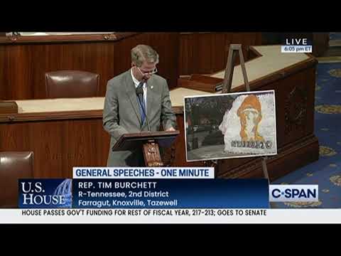 Rep Burchett speaks on behalf of Vol hopeful, Alberto Osuna on the House floor