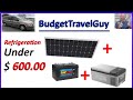 🌞🌞🌞🌞 Minivan Camper Solar Panel Kit and Refrigerator - Easy, Inexpensive, Van Life Build System