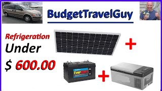  Minivan Camper Solar Panel Kit and Refrigerator - Easy, Inexpensive, Van Life Build System