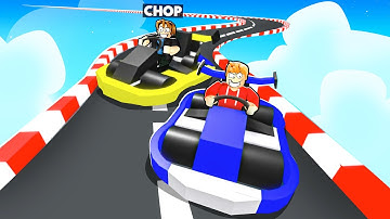ROBLOX CHOP AND FROSTY DRIFT GO KARTS TO THE FINISH LINE