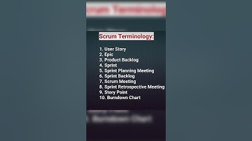 Scrum Terminology #scrum #scrumterminology #youtubeshorts #viralshorts #softwaretesting
