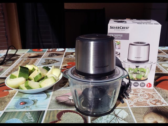 Mini chopper from Lidl SilverCrest SMZE 500 C2 review testing feedback -  YouTube