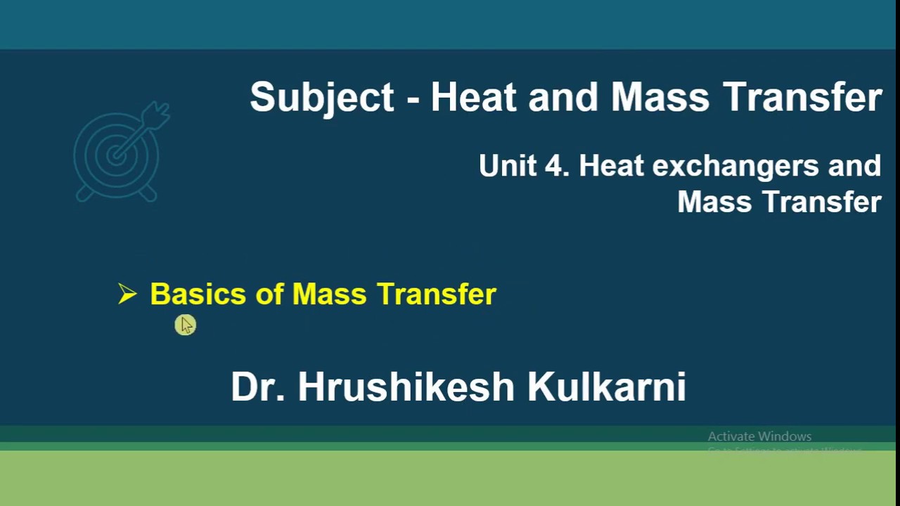4.9 Basic of Mass transfer