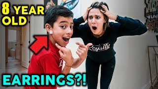 Ferran Get's EARRINGS! PRANK ON MOM | The Royalty Family