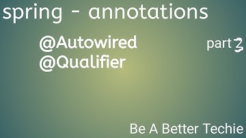 @Autowired and @Qualifier Spring annotations- part3