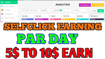 Startapp Self Click App 5$ TO 10$ Earn Par Day
