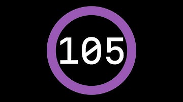 105-Second Countdown Timer - Dark Background + Circular Progress Bar + Ending Sound