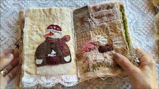 My completed Christmas Journal of Stitchery