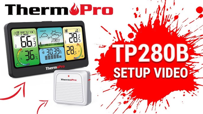 thermopro tp68b weather station indoor outdoor