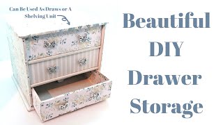 Hello everyone, in this tutorial, i show you how to make beautiful
drawer storage. please find links the supplies used below and all
measurements need...