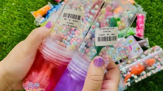 💦 SO SATISFYING! Colorful Slime + Clay Unboxing on Green Grass 🌱