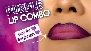 Purple Lipstick Makeup Tutorial for beginners..  screenshot 5