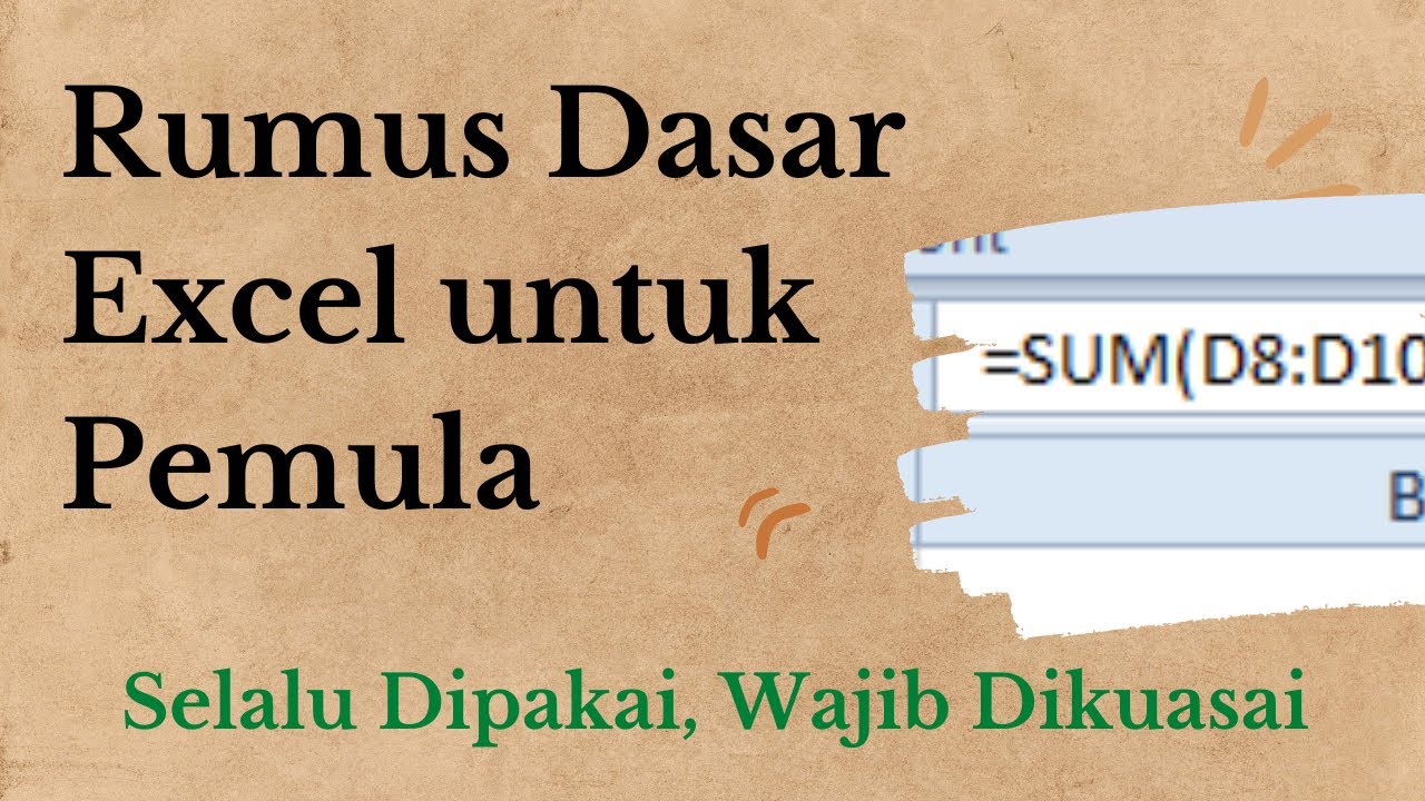 Rumus Dasar Excel Pemula Penjumlahan Pengurangan Perkalian Pembagian Rumus dasar excel pemula penjumlahan pengurangan perkalian pembagian