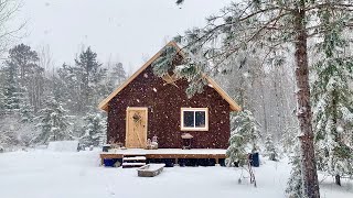 Off Grid Cabin: Another Snowstorm, Trip To Remote Off Grid Log Cabin